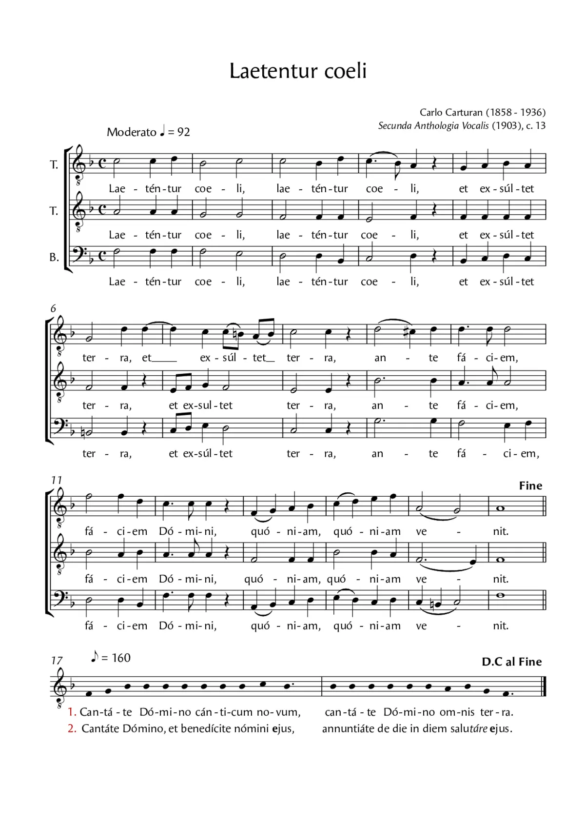 Laetentur coeli - Page 1