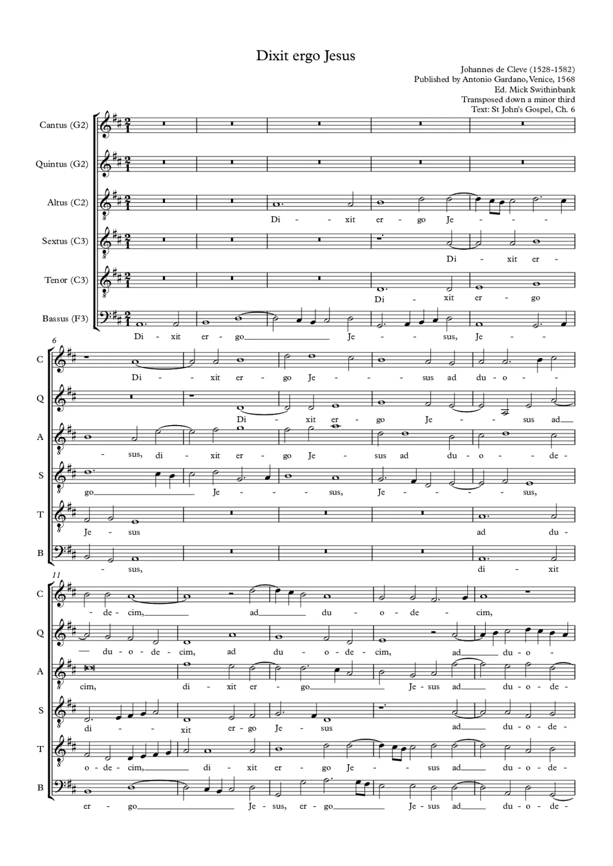 Dixit ergo Jesus - Page 1
