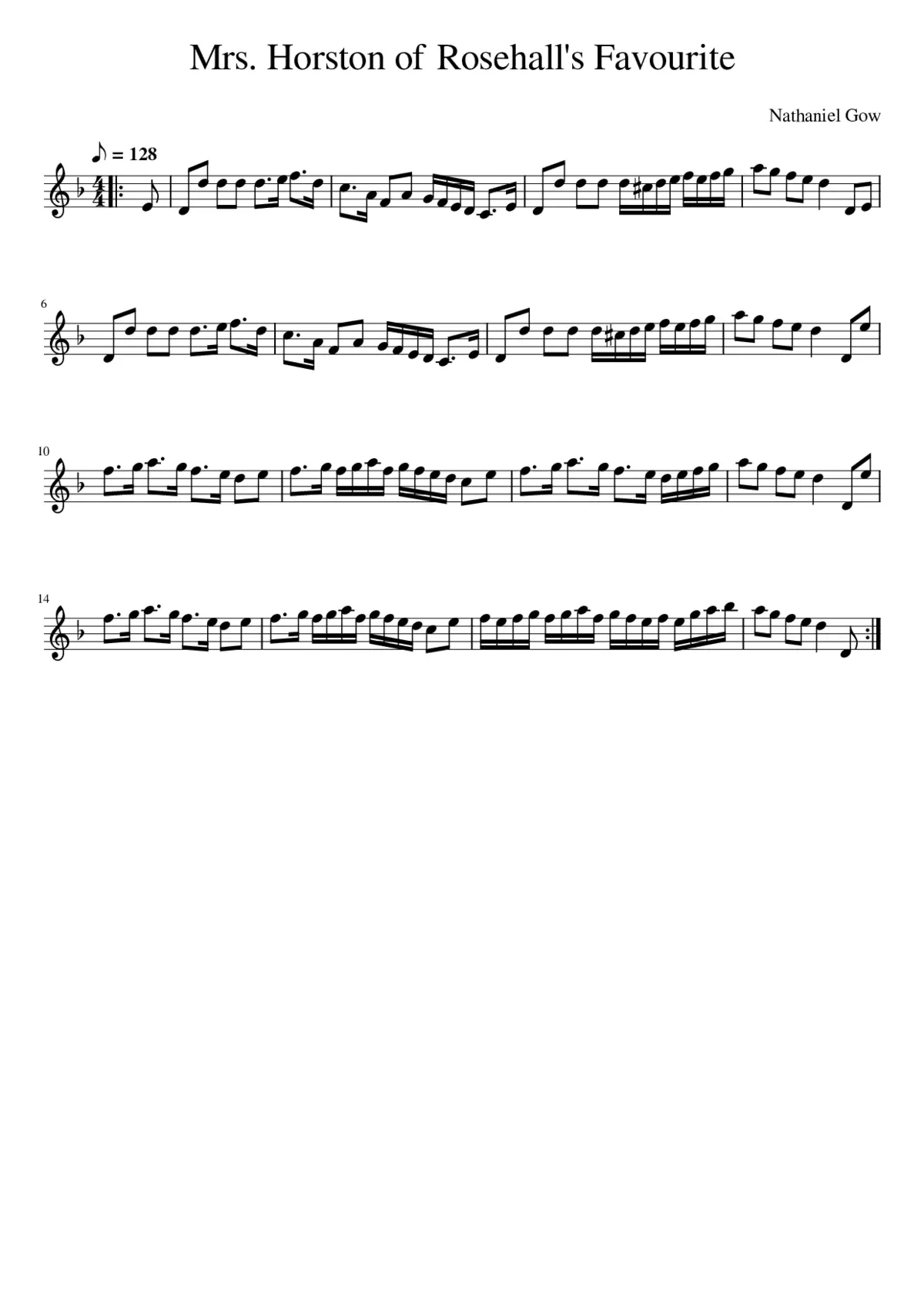 Mrs. Horston of Rosehall's Favourite - Page 1