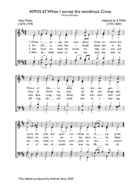 When I survey the wondrous Cross