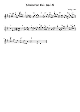 Maidstone Hall (in D)