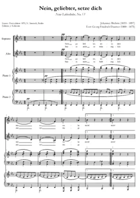 Nein, Geliebter, Op. 65, No. 13