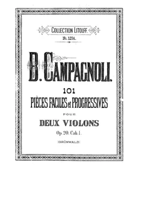 101 Easy and Progressive Pieces for 2 Violins