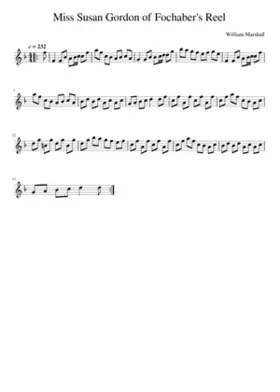 Miss Susan Gordon of Fochaber's Reel