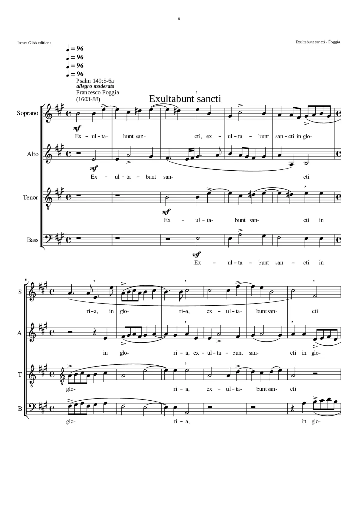 Exultabunt sancti - Page 1