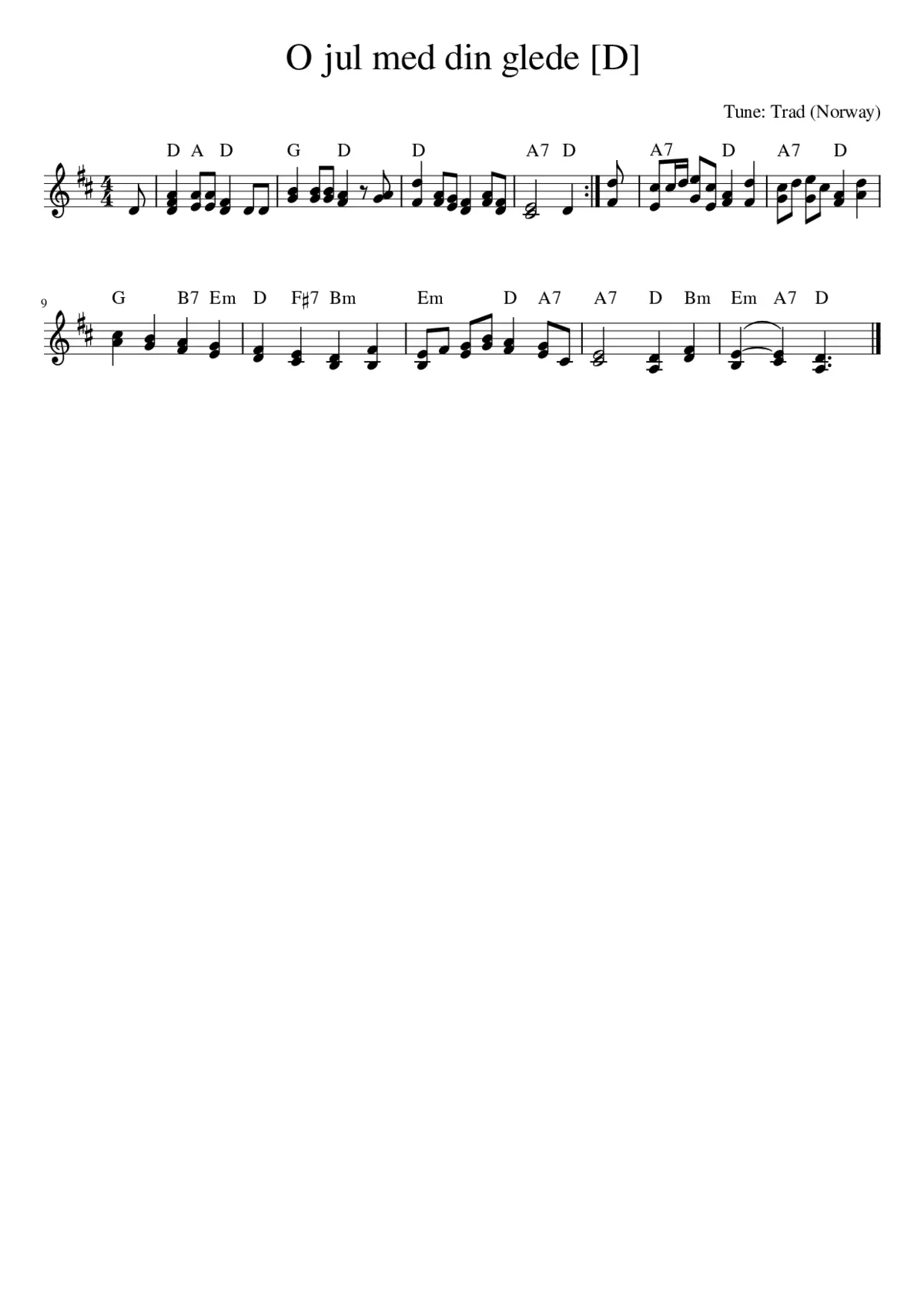 O jul med din glede - Page 1