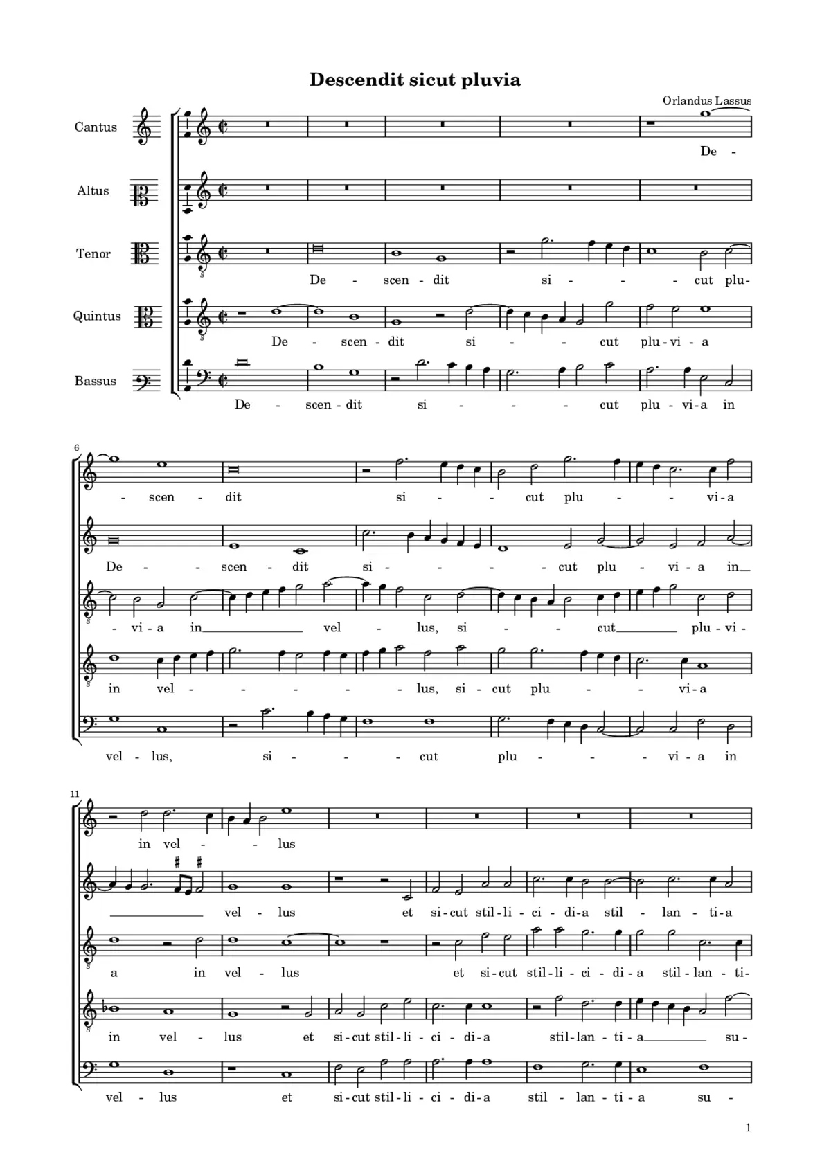 Descendit sicut pluvia - Page 1