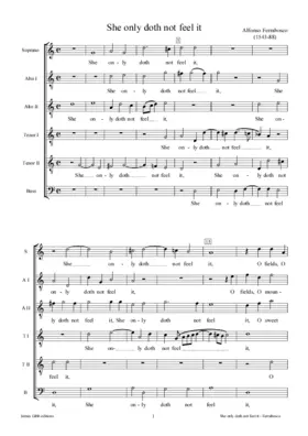 She only doth not feel it