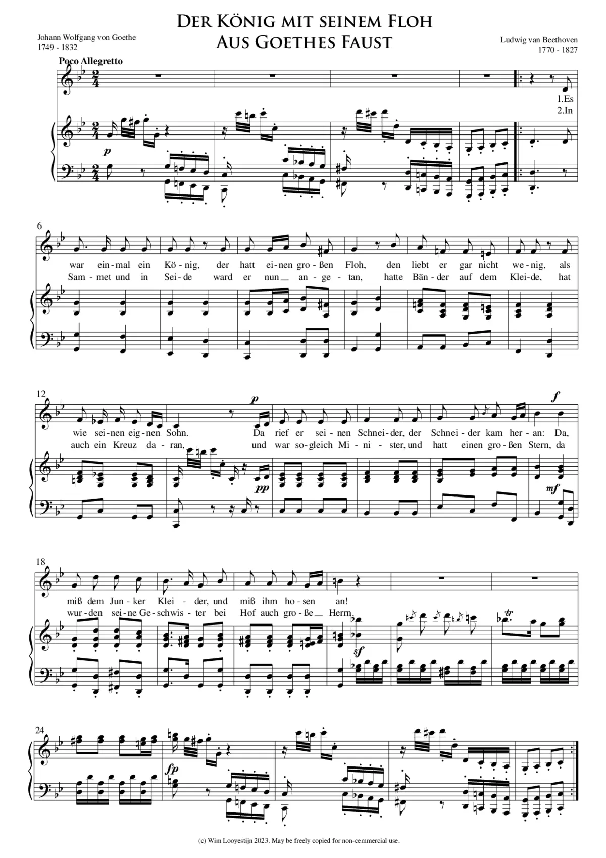 Aus Goethes Faust, Op. 75 No. 3 - Page 1
