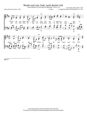 Machs mit mir, Gott, nach deiner Güt, BWV 377