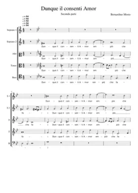 Dunque il consenti Amor (secunda parte)