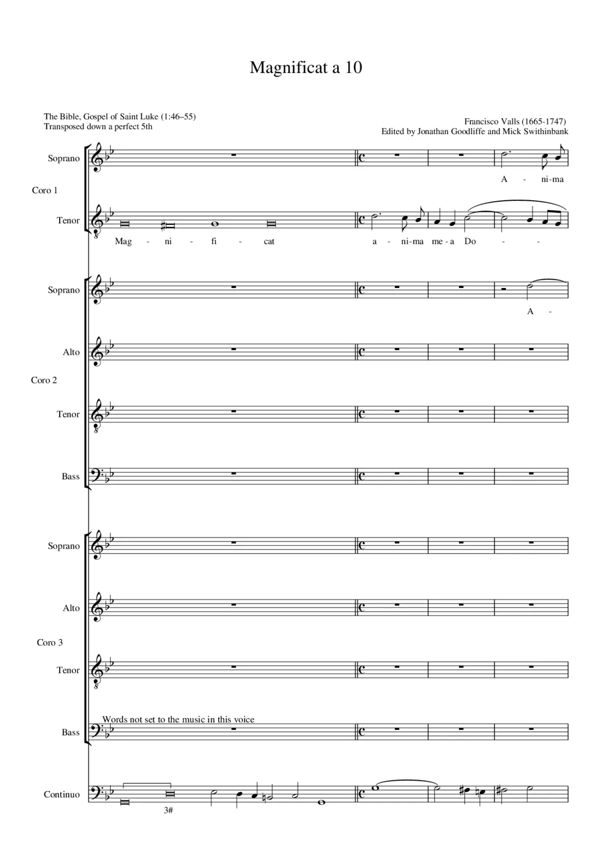 Magnificat a 10 - Page 1