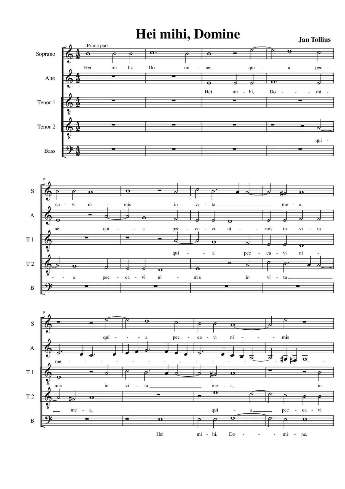 Hei mihi, Domine - Page 1