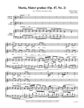 Maria, Mater gratiæ, Op. 47, No. 2