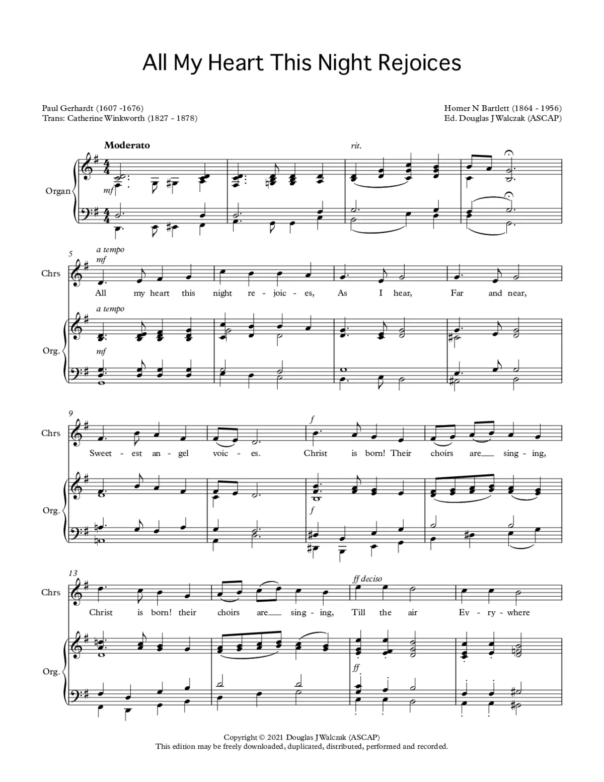 All my heart this night rejoices - Page 1