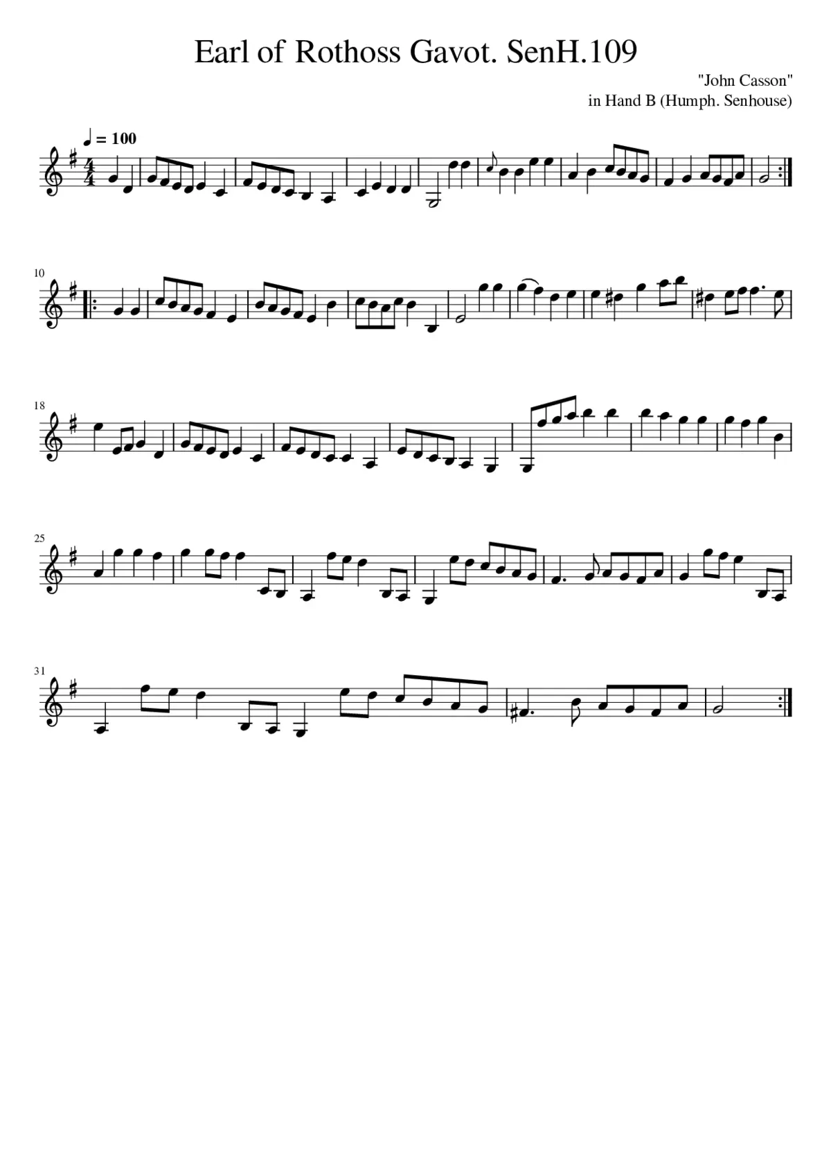 Earl of Rothoss Gavot. SenH.109 - Page 1