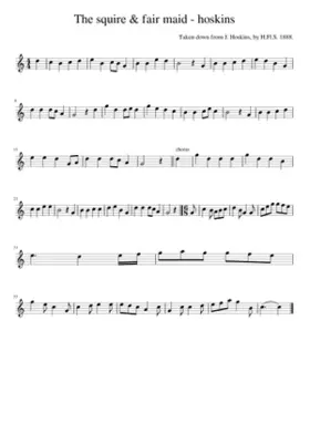 The squire & fair maid - hoskins