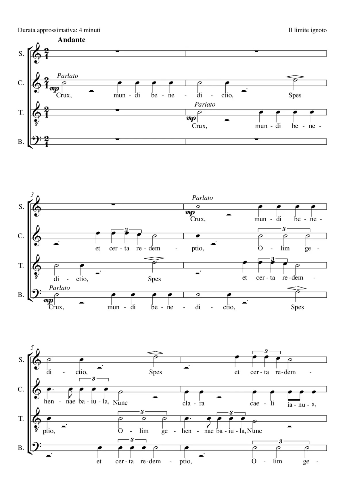 Inno Crux, Mundi Benedictio - Page 1