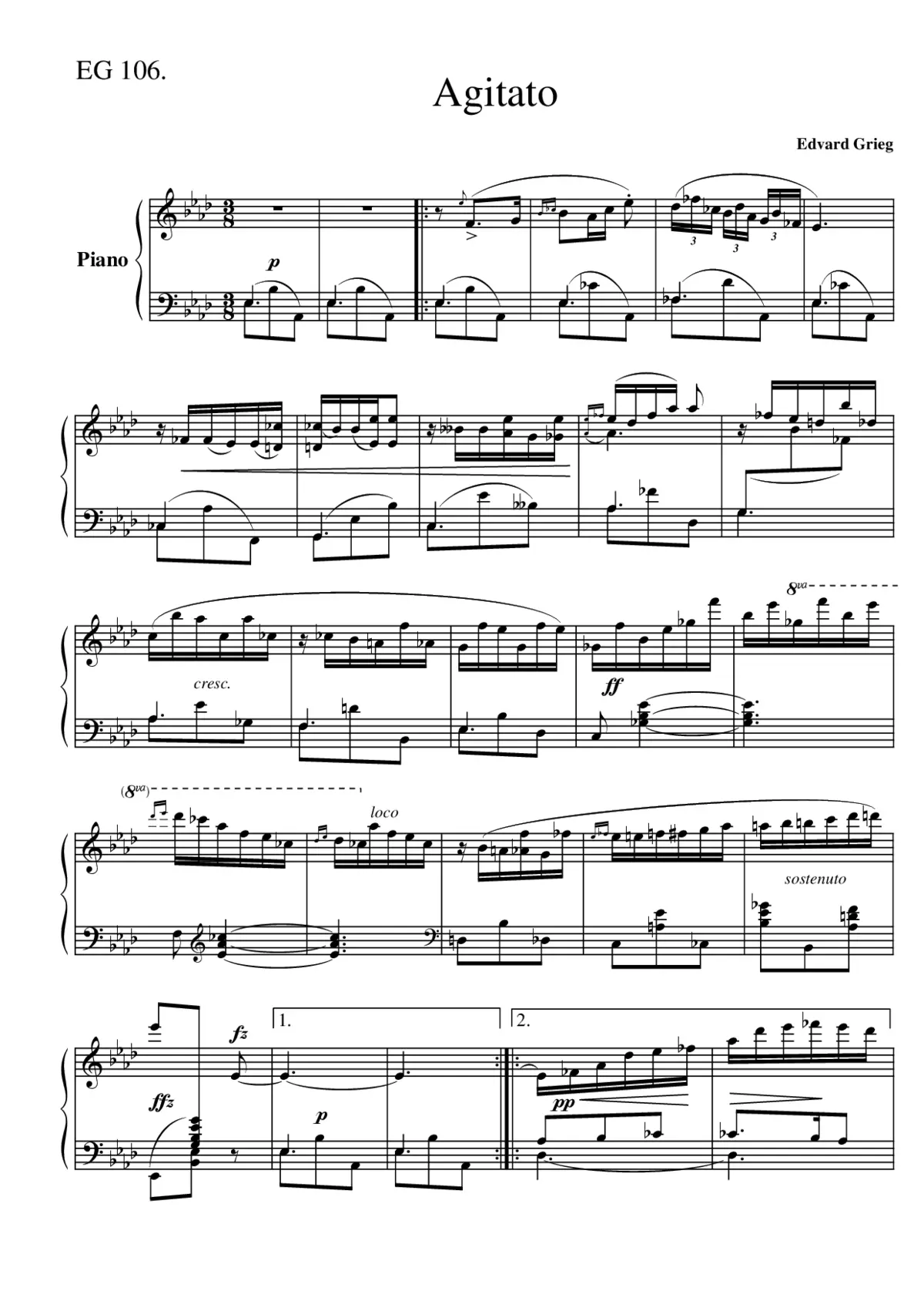 Agitato - Page 1