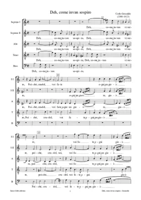 Deh, come invan sospiro