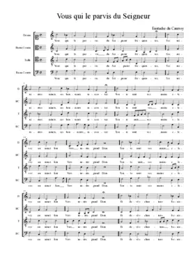 Vous qui le parvis du Seigneur