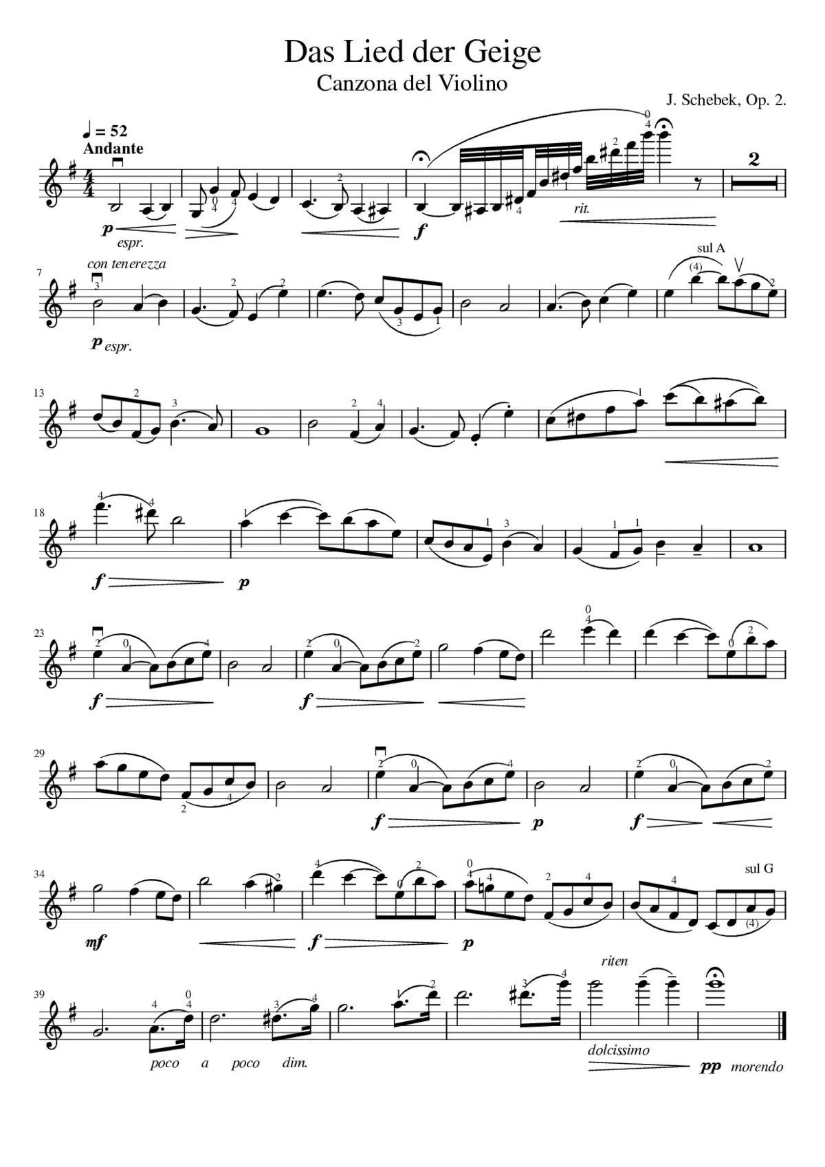 Das Lied der Geige - Page 1