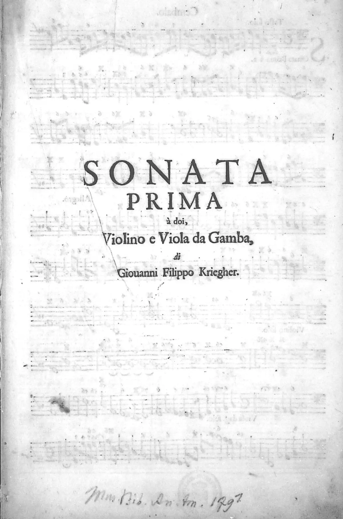 12 Sonatas for Violin, Viola da Gamba and Continuo - Page 1