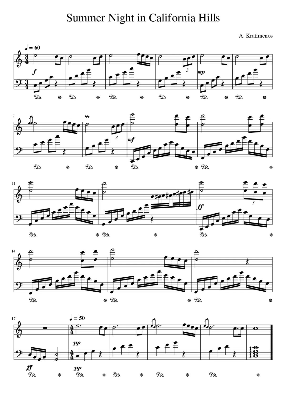 Summer Night in California Hills - Page 1