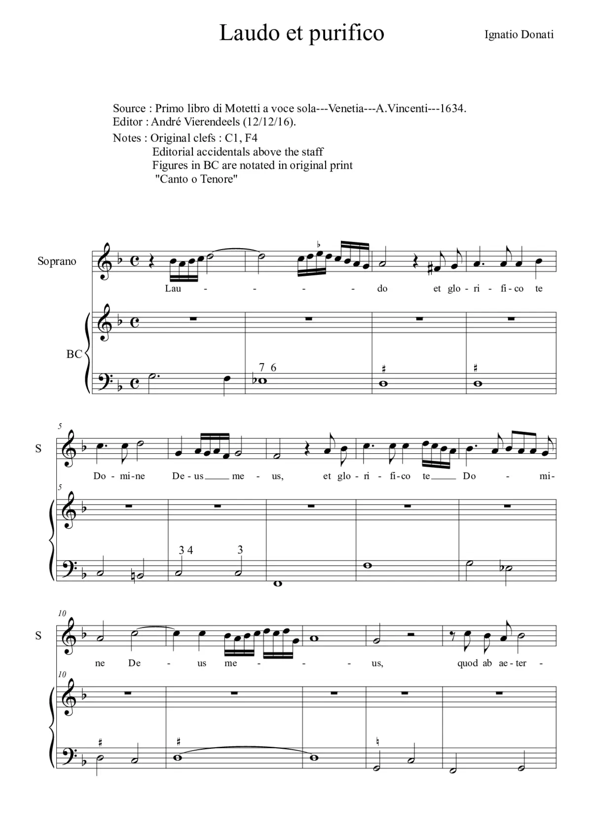 Laudo et glorifico - Page 1