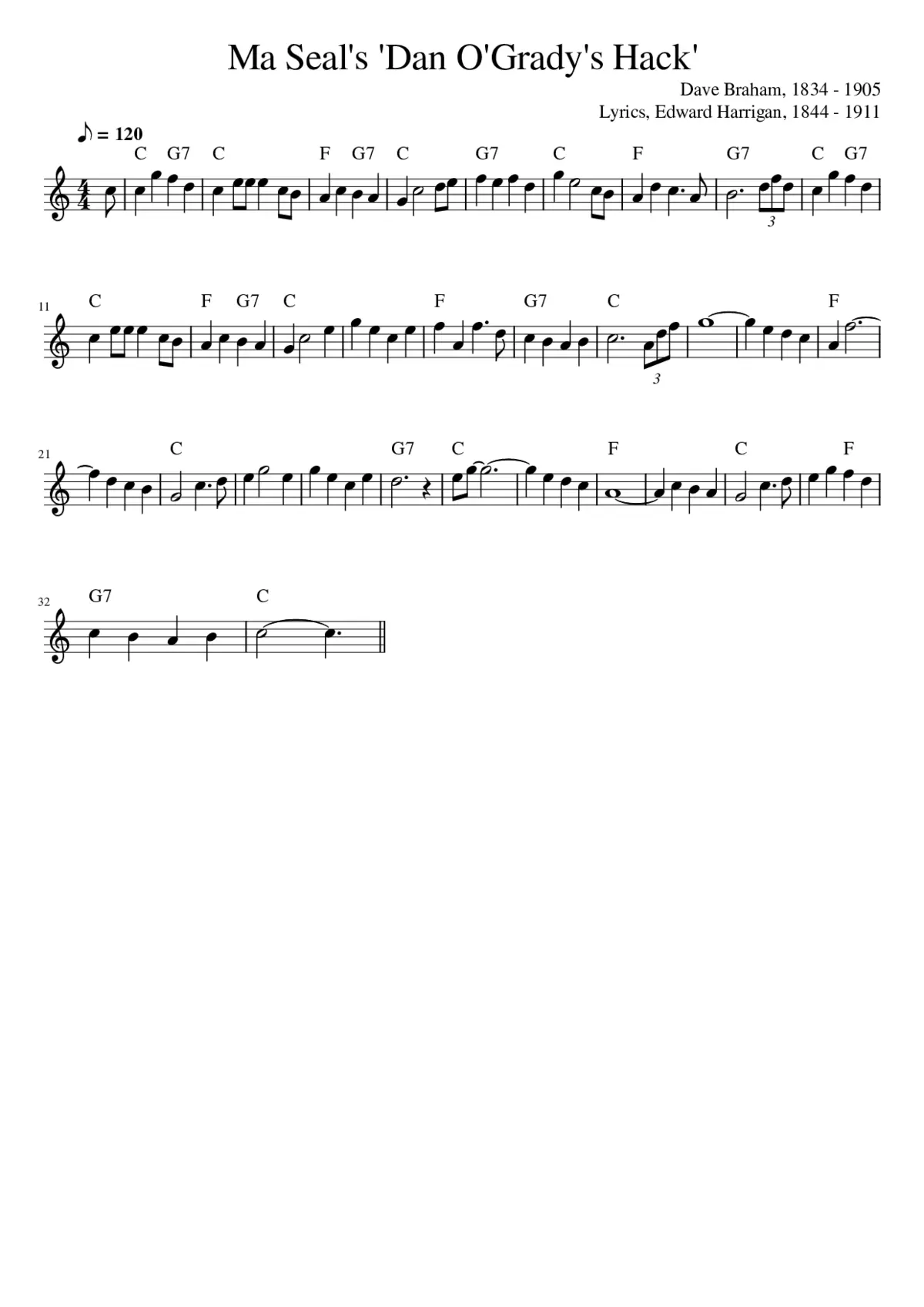 Ma Seal's 'Dan O'Grady's Hack' - Page 1