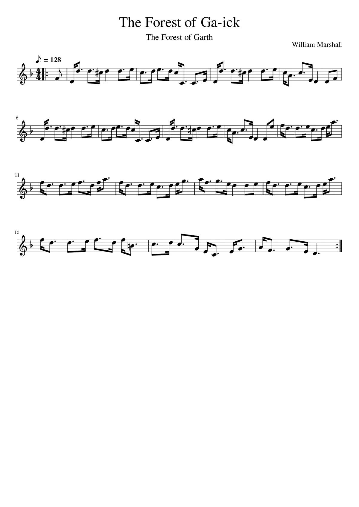 The Forest of Ga-ick - Page 1