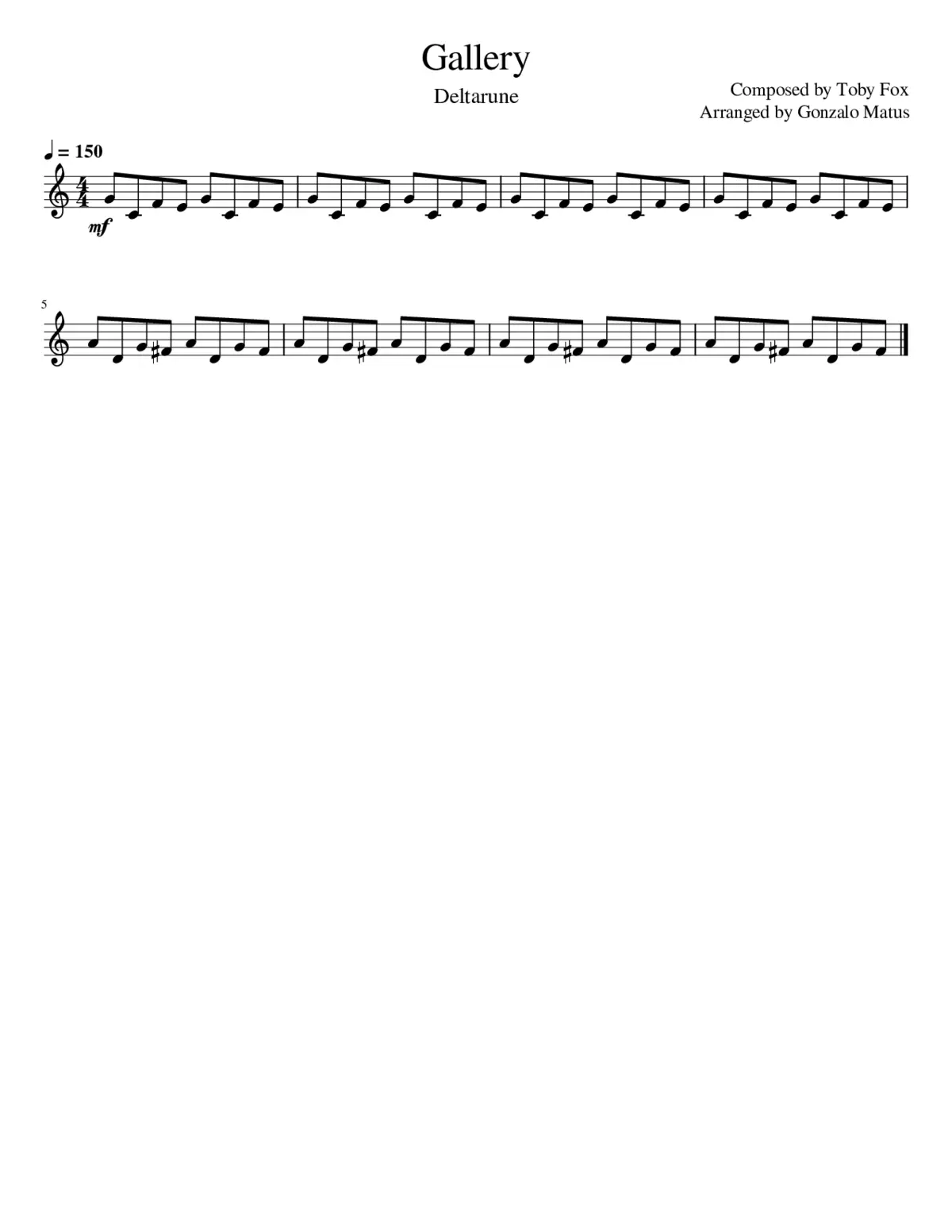 Gallery - Violin Solo - Page 1