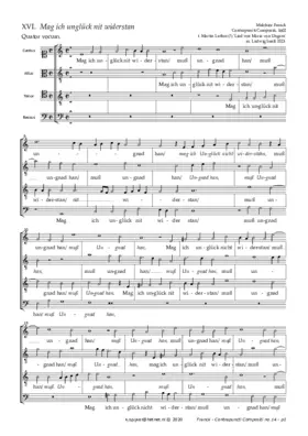 Mag ich Unglück nicht widerstahn