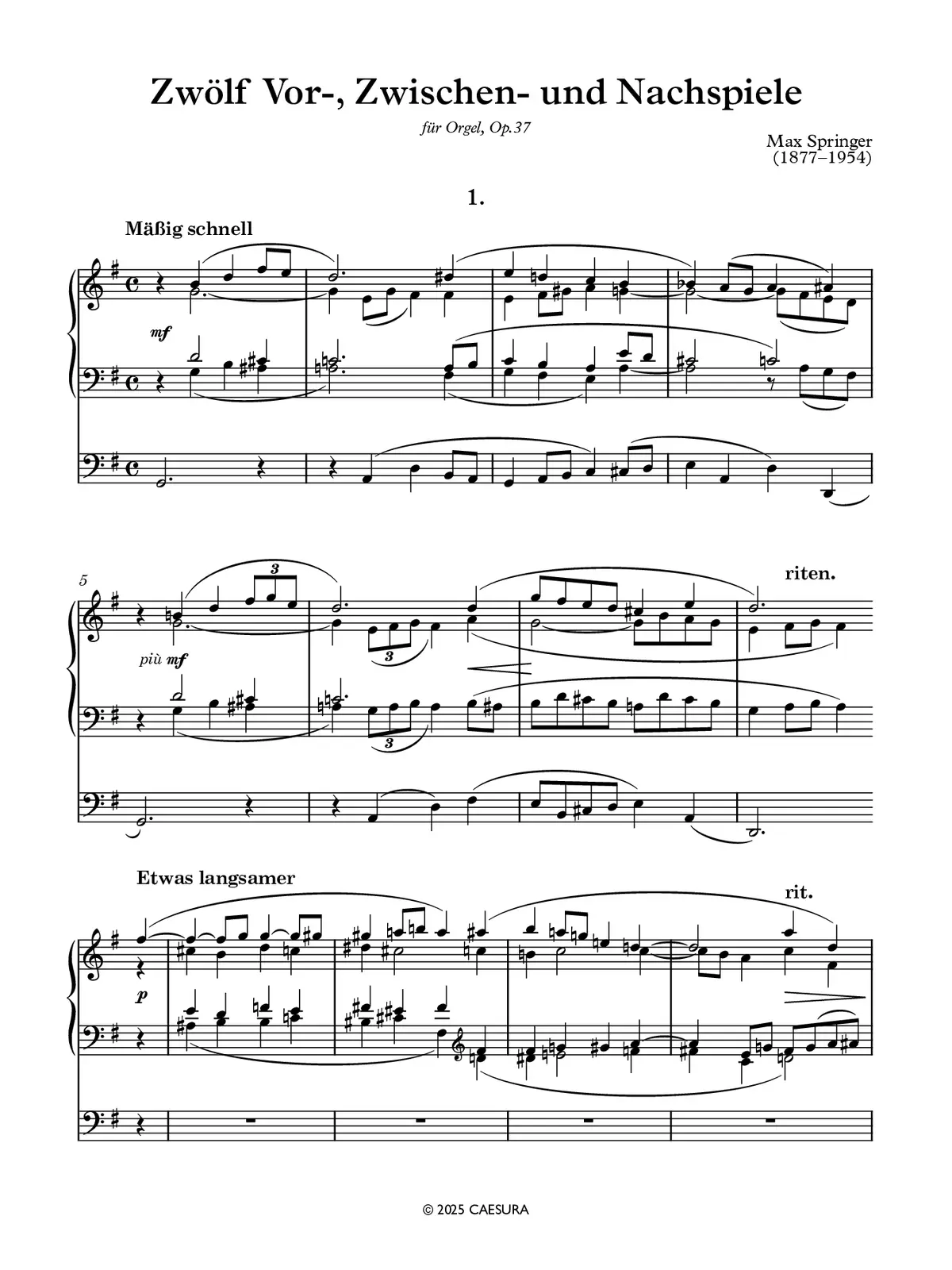 12 Vor-, Zwischen- und Nachspiele - Page 1