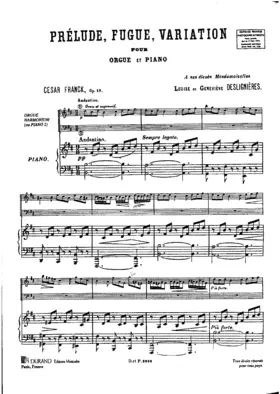 Prélude, Fugue et Variation