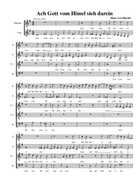 Ach Gott vom Himel sieh darein (polyphonic)