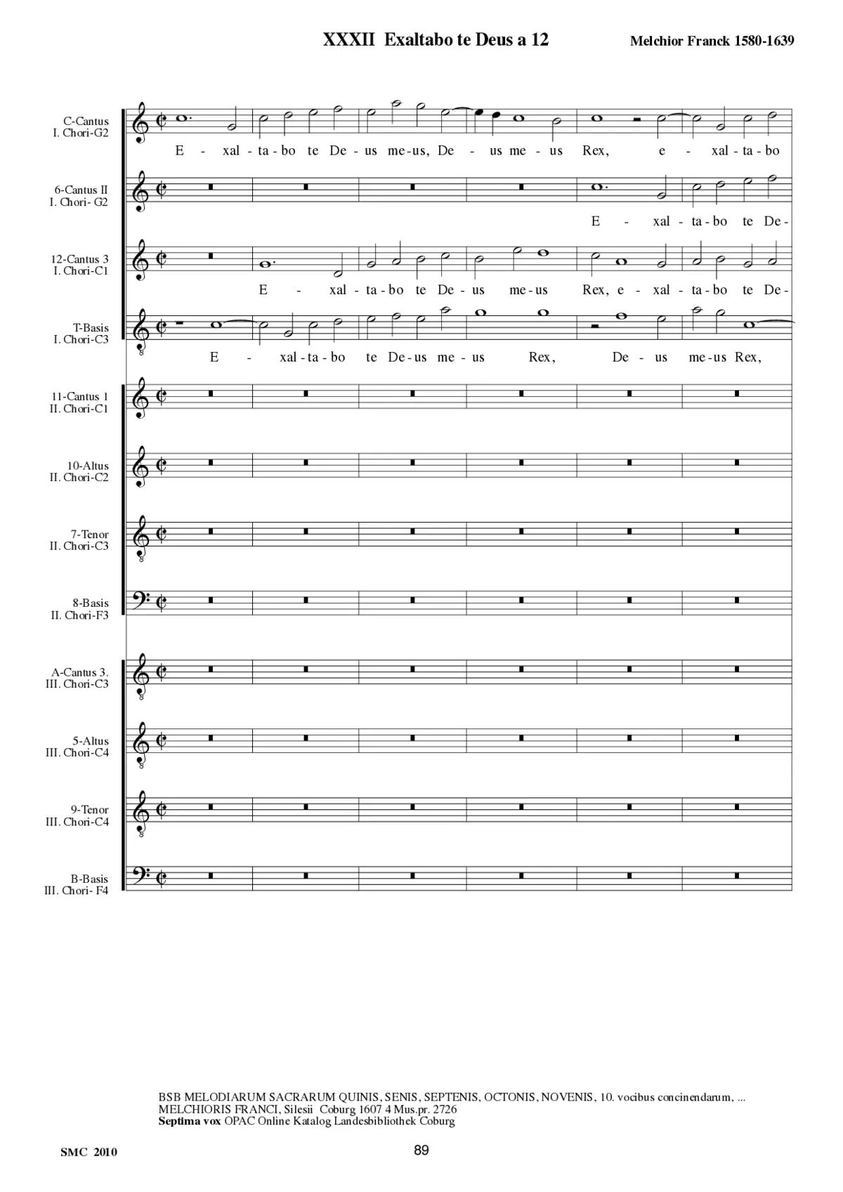 Exaltabo te Deus a 12 - Page 1