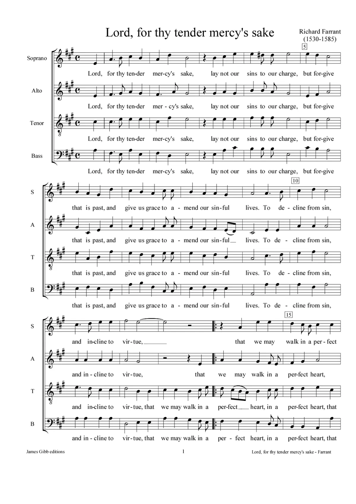 Lord, for thy tender mercy's sake - Page 1