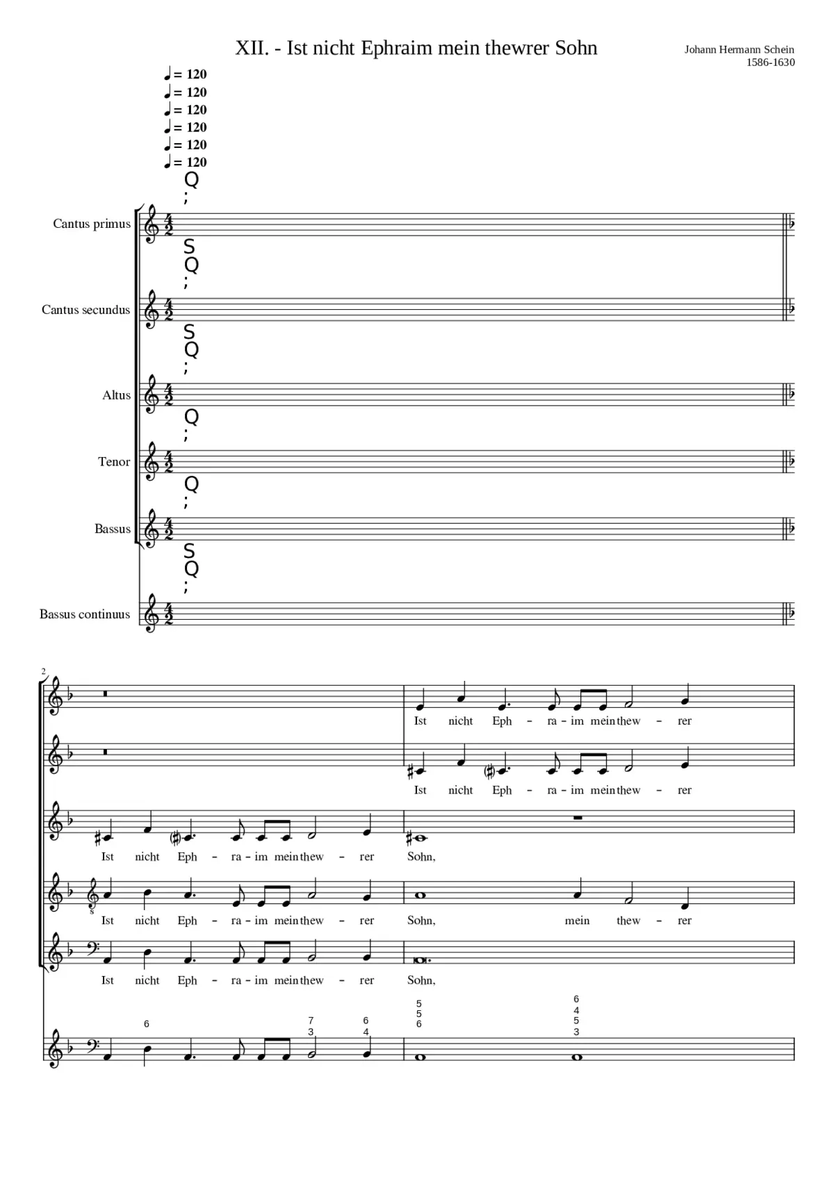 Ist nicht Ephraim mein teurer Sohn - Page 1