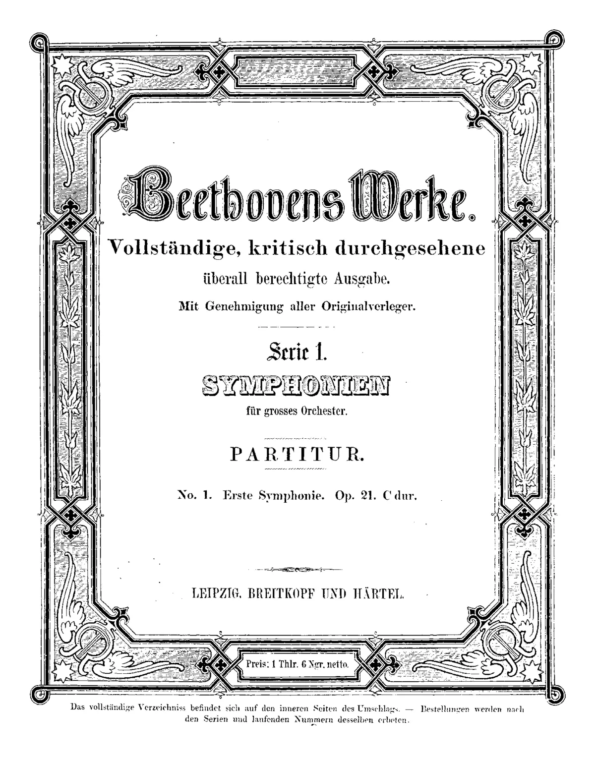 Symphony No.1 in C major - Page 1