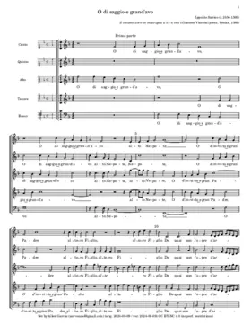 O di saggio e grand'avo