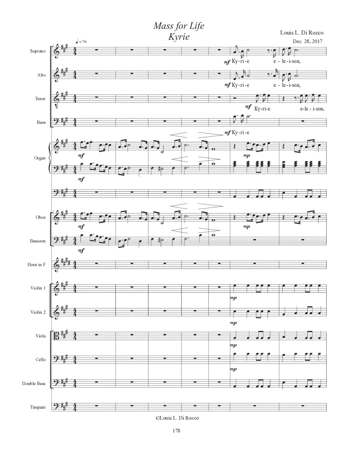 Mass for Life – Missa ad Vitam - Page 1
