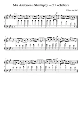 Mrs Anderson's Strathspey -- of Fochabers