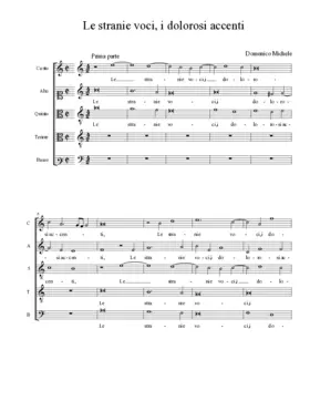 Le stranie voci, i dolorosi accenti