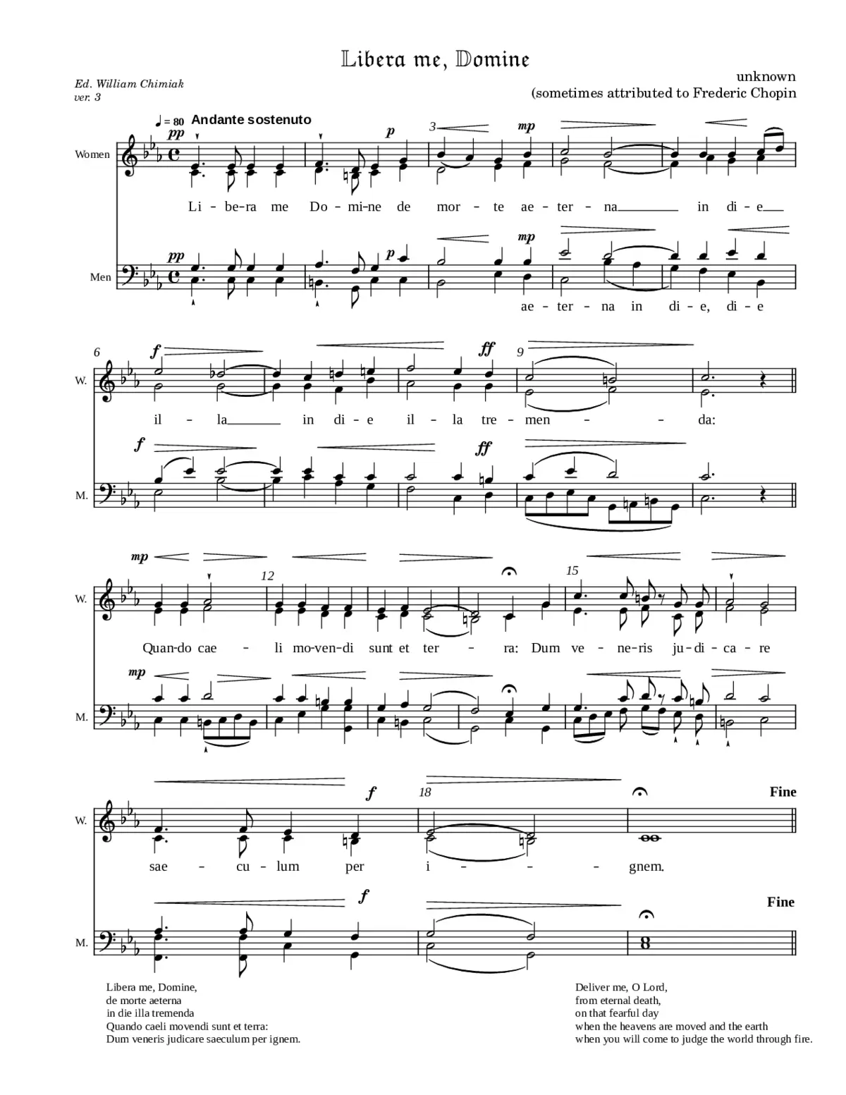 Libera me, Domine - Page 1