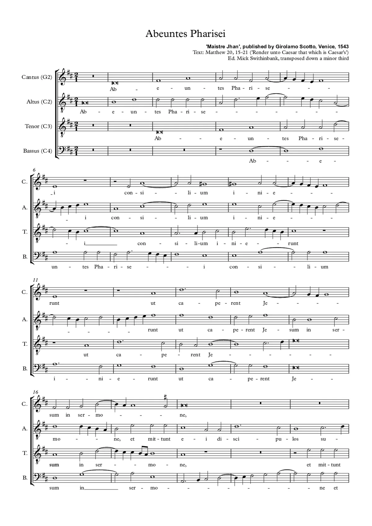 Abeuntes Pharisei - Page 1