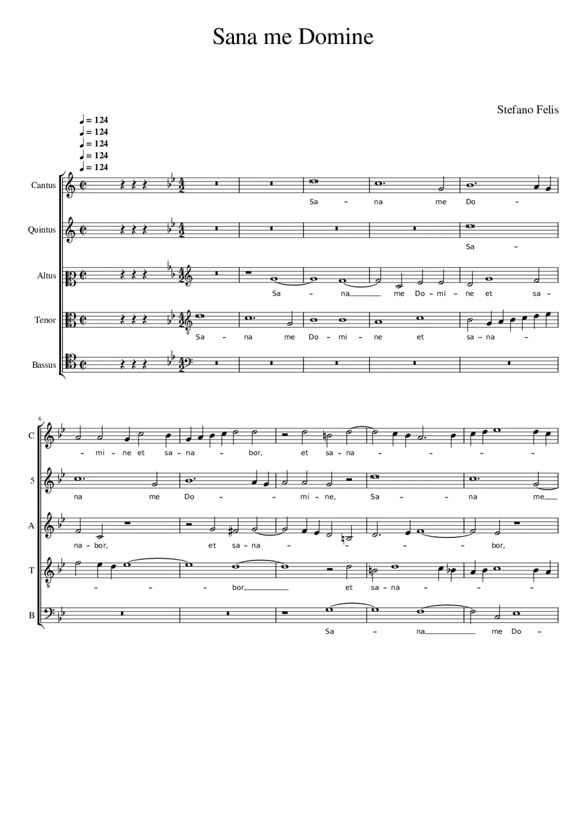 Sana me Domine - Page 1