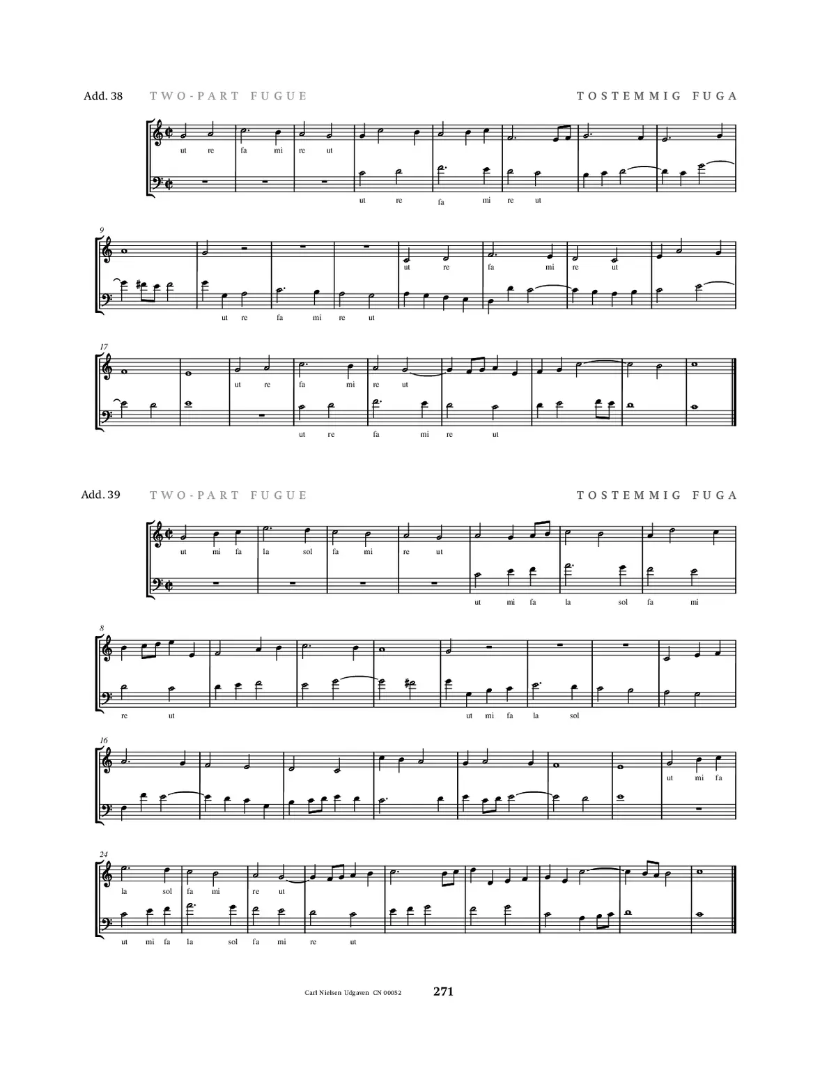2 Two part fugues - Page 1