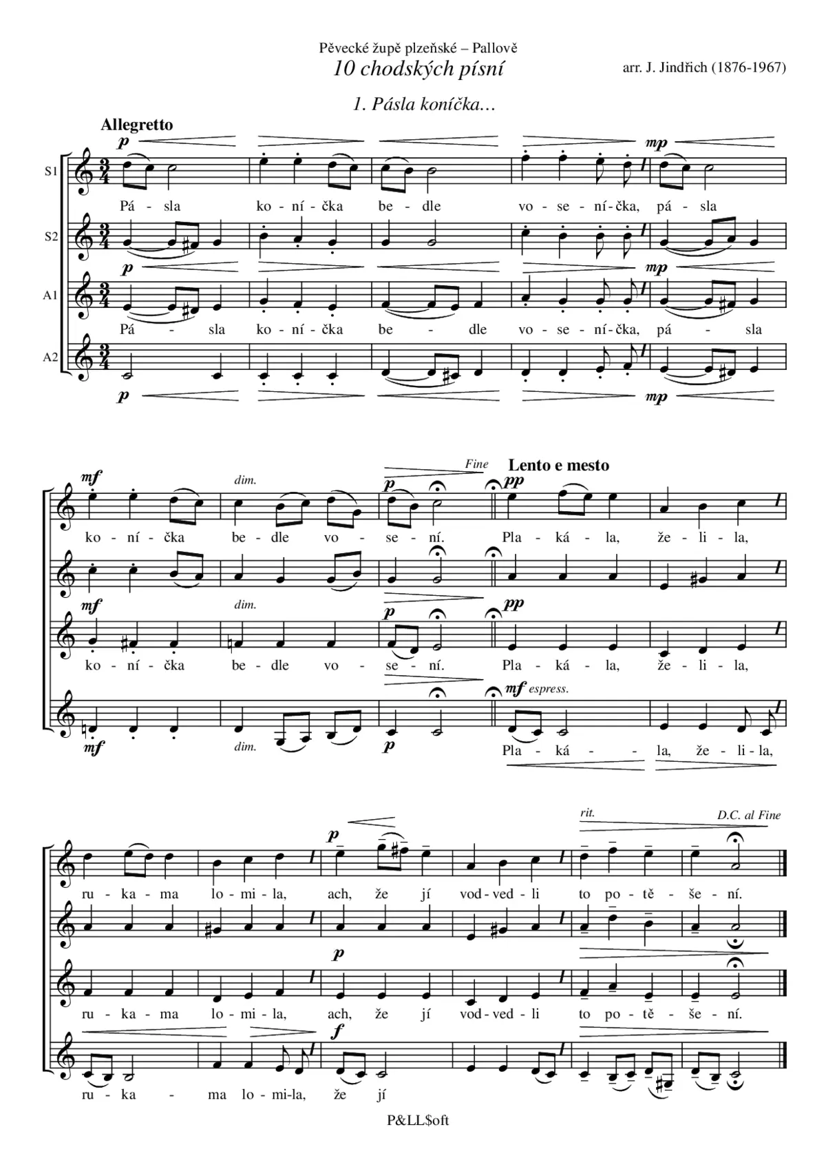 10 chodských písní - Page 1