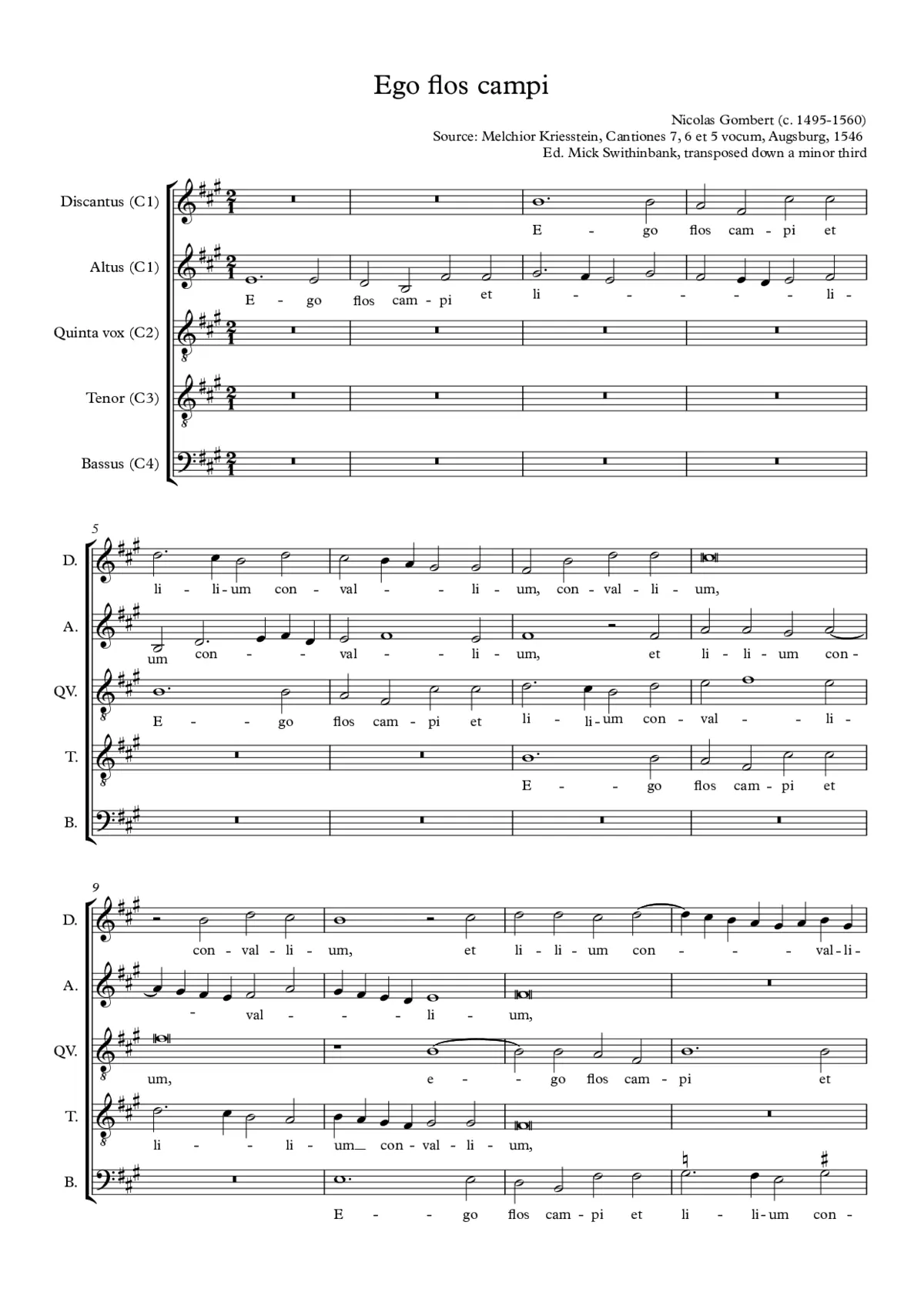 Ego flos campi - Page 1